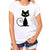 eprolo Katt gröna ögon / S T-shirt I Roliga Kattmotiv