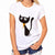 eprolo Katt med skarf / S T-shirt I Roliga Kattmotiv