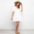 eprolo Klänning Solid White Dresses Casual Ladies V Neck A Line Summer Trendy Clothes For Women Leisure Beach Holiday Dress New Arrival 2021