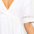 eprolo Klänning Solid White Dresses Casual Ladies V Neck A Line Summer Trendy Clothes For Women Leisure Beach Holiday Dress New Arrival 2021