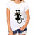 eprolo Klösande katt / S T-shirt I Roliga Kattmotiv