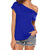 eprolo T-shirt blå / S Modern T-shirt Off Shoulder