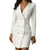 eprolo White / 4XL / China Elegant klänning med Dubbla knappar